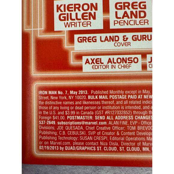 Lot of Iron Man No. 7 May and New Avengers No. 6 Marvel 2013 Readers Copies - Picture 7 of 8